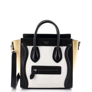 Celine Nano Tricolor Luggage Bag Leather